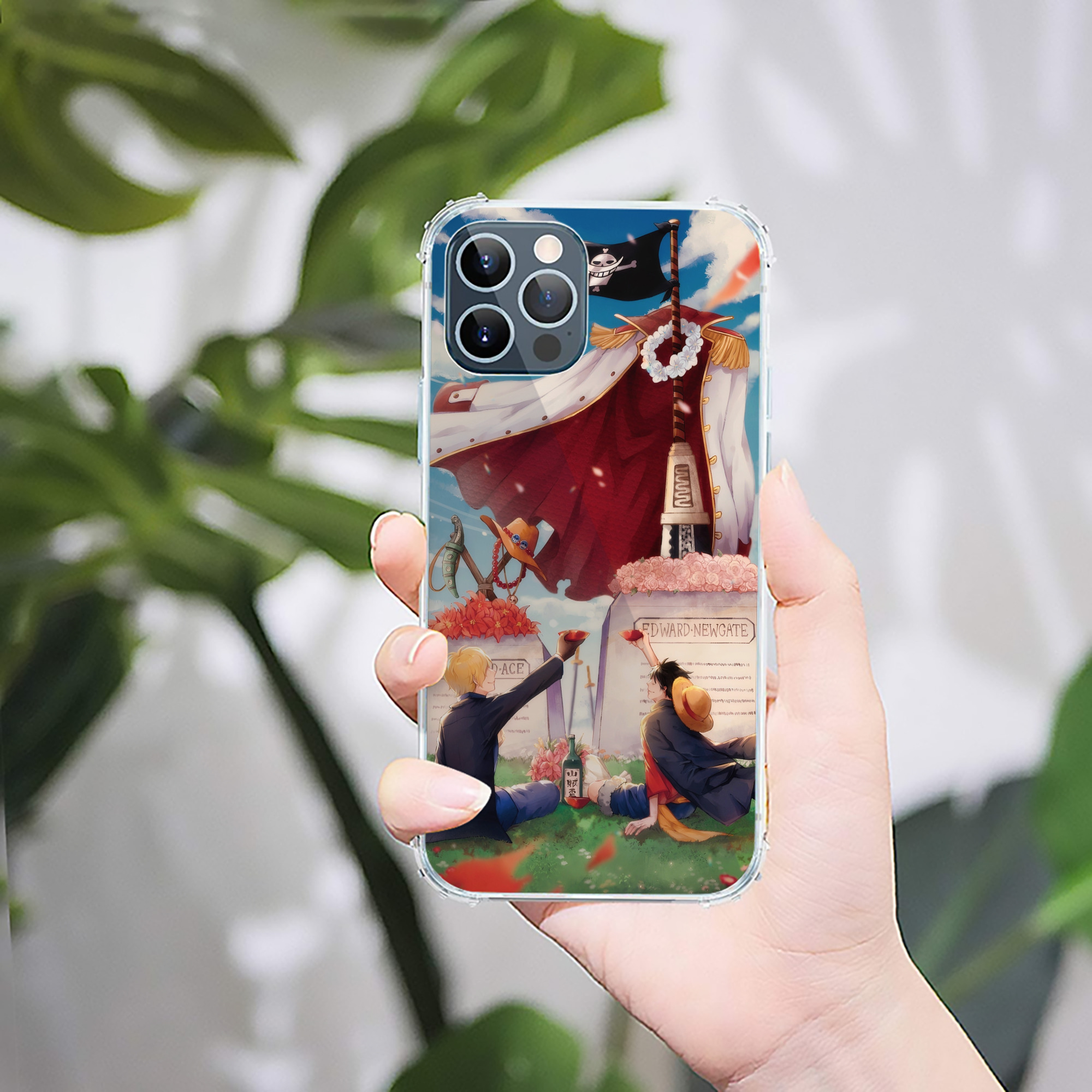 （画像用） ワンピース ONE PIECE 【iPhone 12シリーズ対応】透明スマホケース（クリアソフトケース）